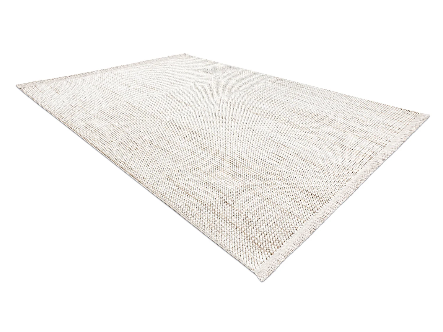 Tapis NANO EO78A Melange, bouclé, tissé plat blanc / beige 80x150 cm