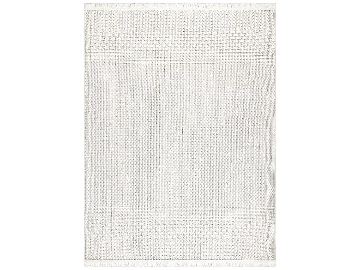 Vloerkleed NANO EM52A Diamanten, lus, platgeweven wit 180x270 cm