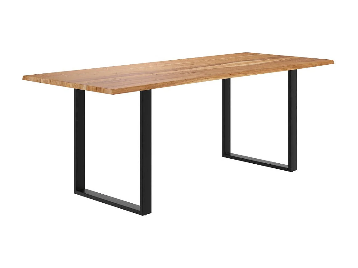 Mesa rectangular para 8 en madera de acacia y metal 220 cm - Joko