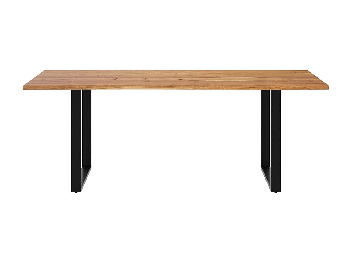 Mesa rectangular para 8 en madera de acacia y metal 220 cm - Joko