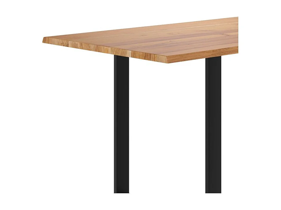 Mesa rectangular para 8 en madera de acacia y metal 220 cm - Joko