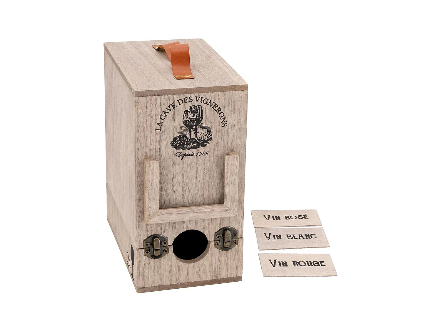 Boite à cubi 3 litres en bois