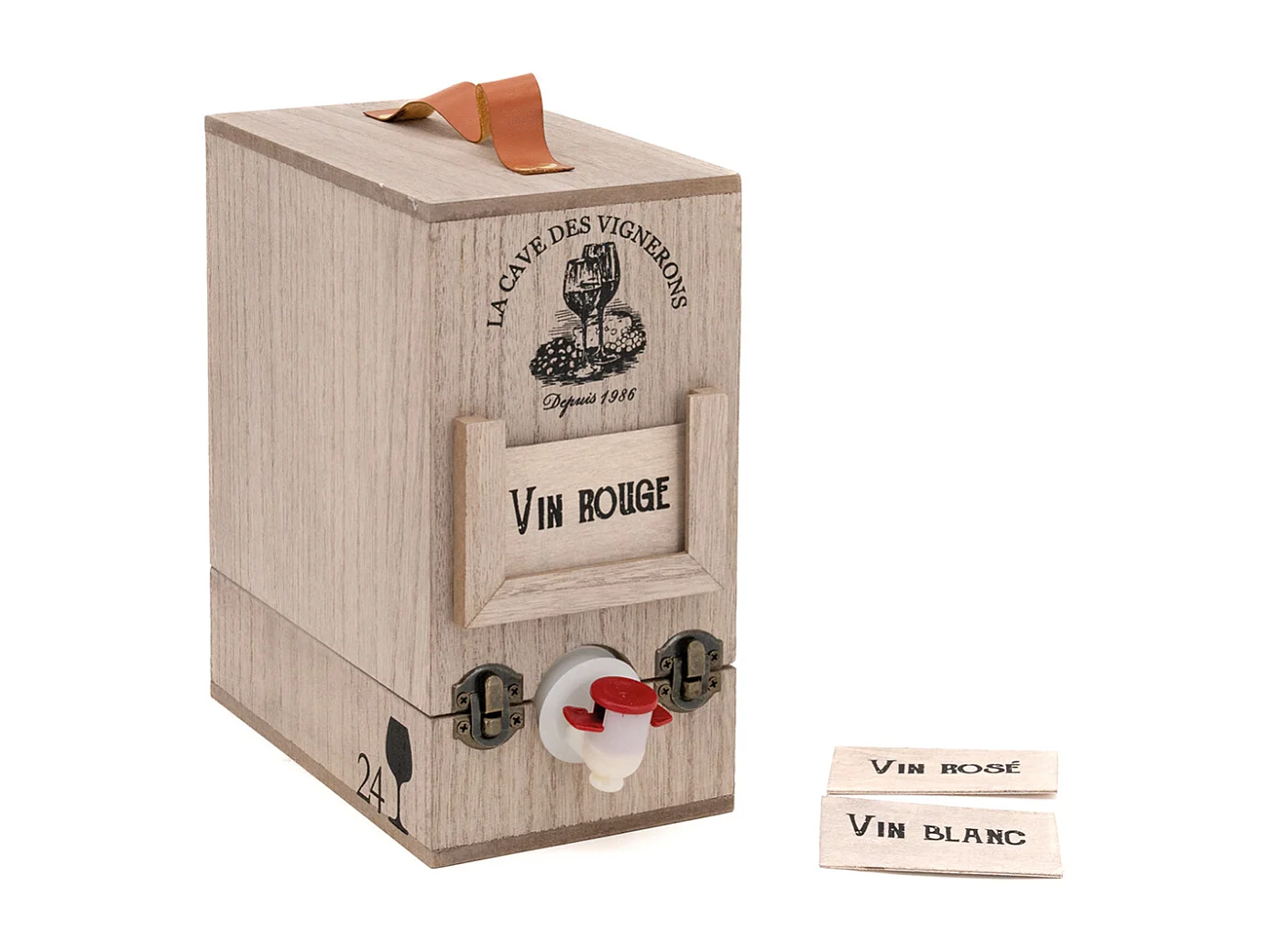 Cubitainer aus Holz 3 Liter