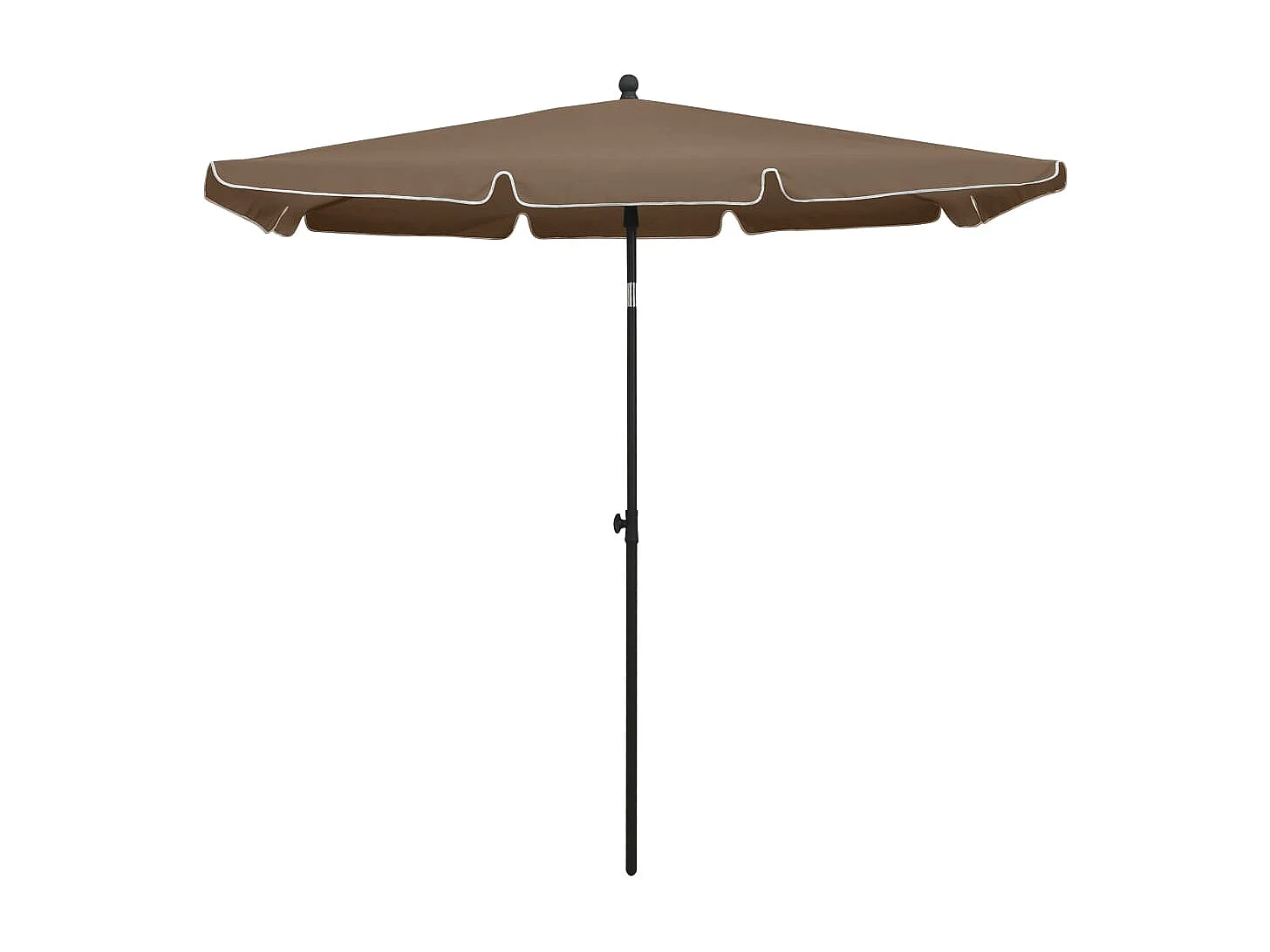 Sombrilla de jardín con palo 210 x 140 cm topo 02_0008329