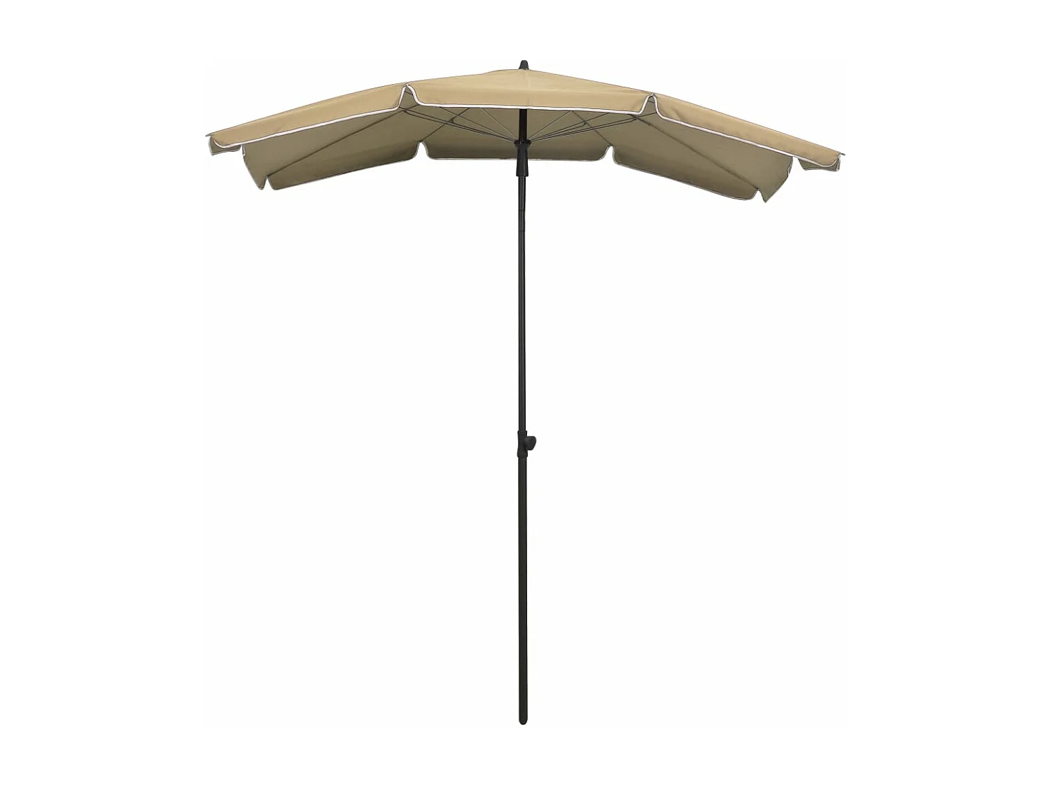 Sombrilla de jardín con palo 200 x 130 cm topo 02_0008321