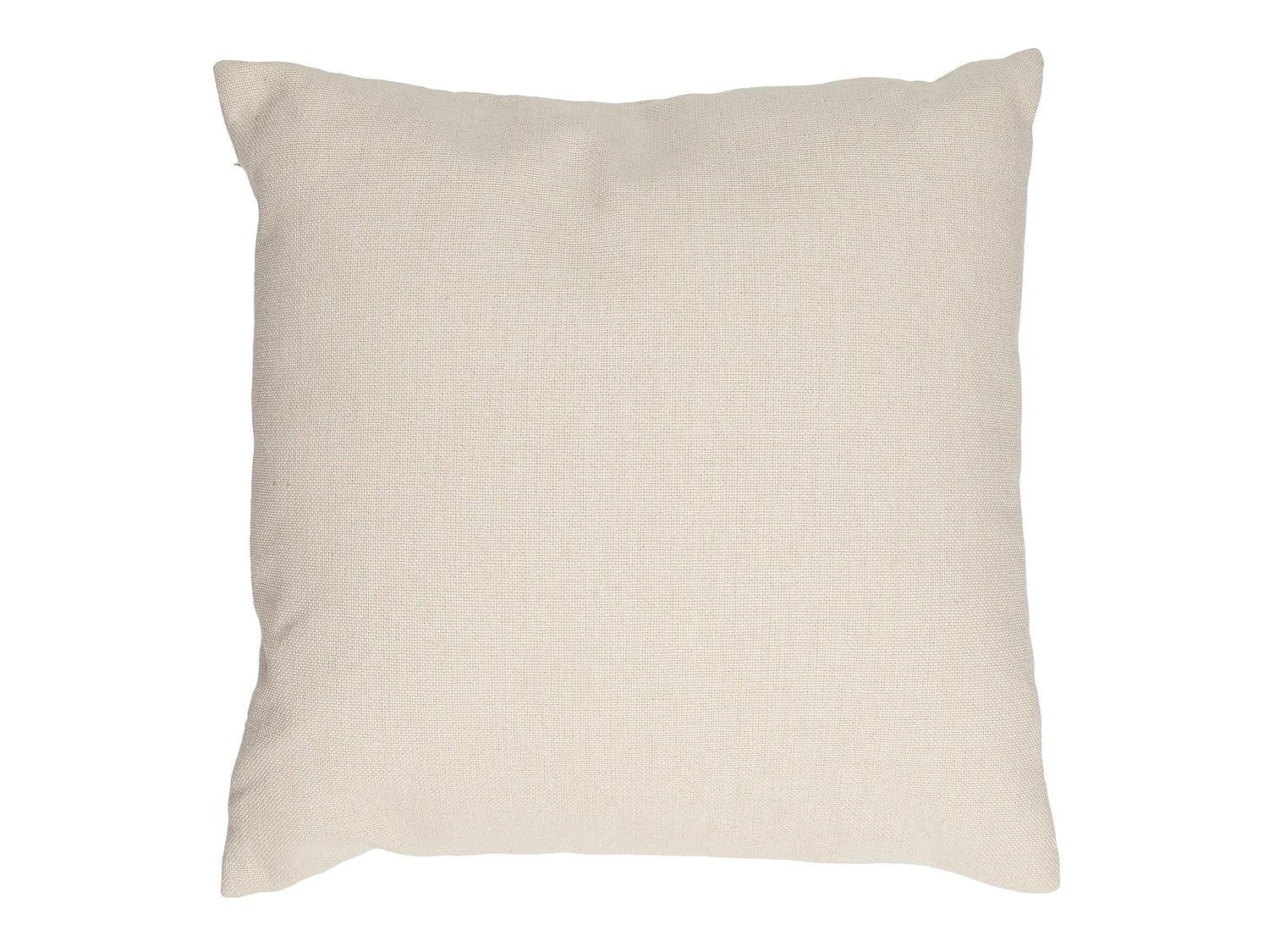 Coussin - HOME DECO FACTORY - Déhoussable - Bouclettes - Beige