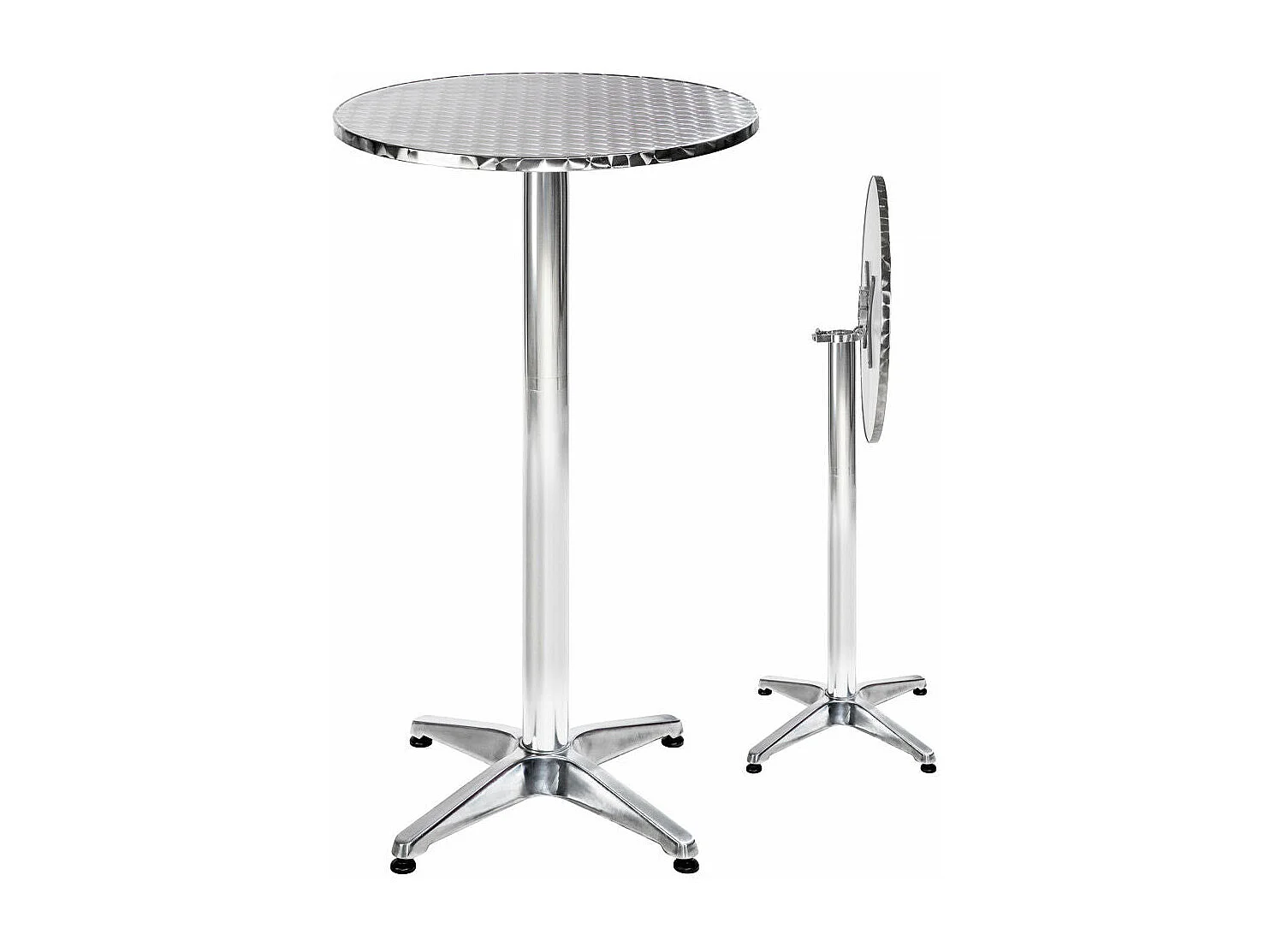 Mange debout aluminium diamètre aluminium grise 6.5 x 6.5 x 114 cm 2008195