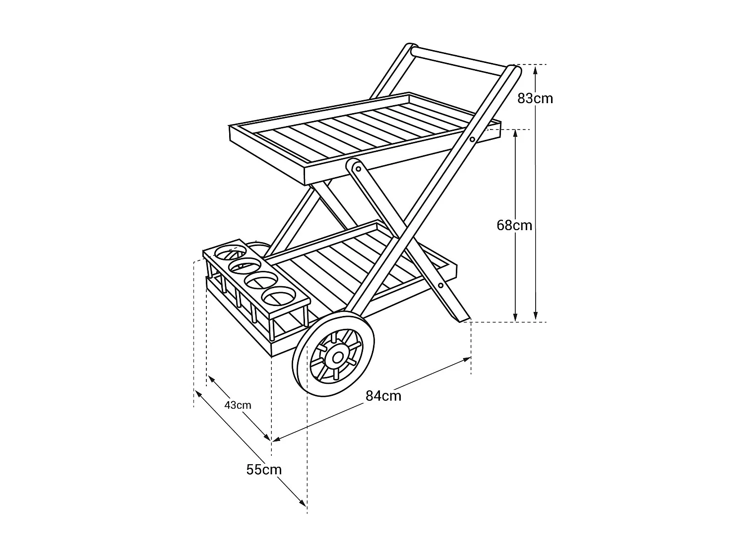 Aparador de teca LOMBOK