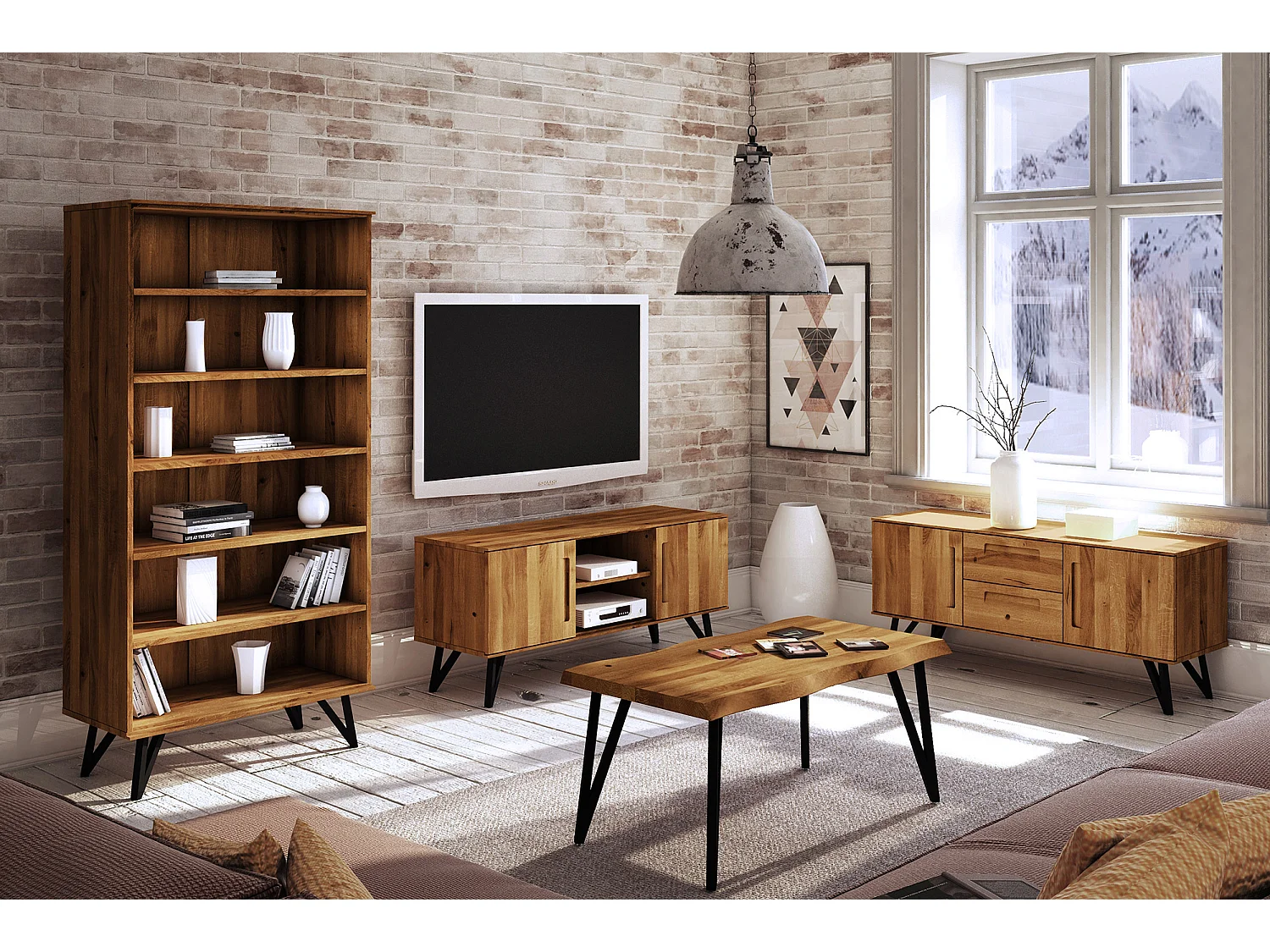 GOLO - Kaffeetisch life-edge aus Wildeiche, naturgeölt