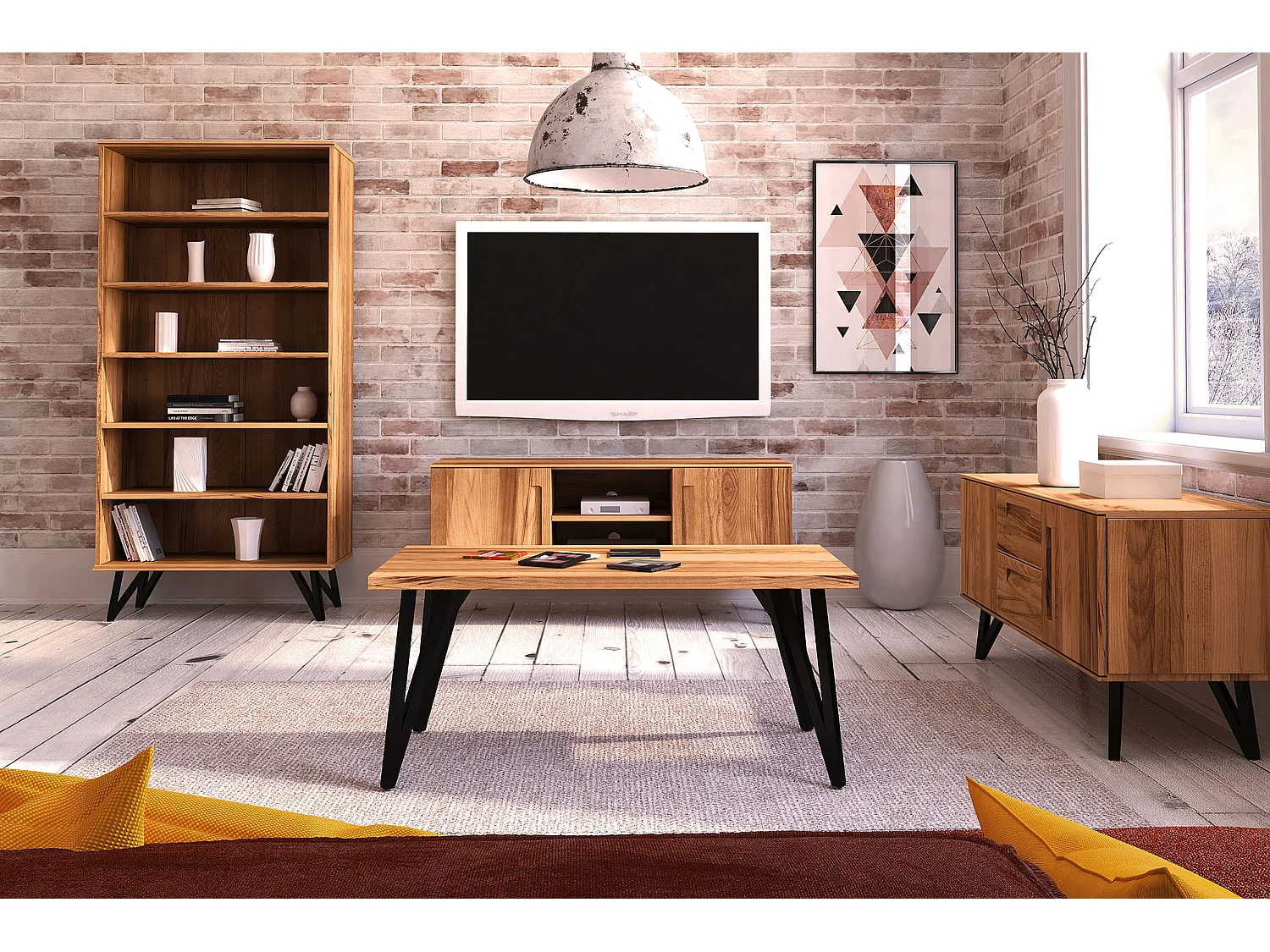 GOLO - Kaffeetisch 60 x 110 aus Kernbuche naturgeölt