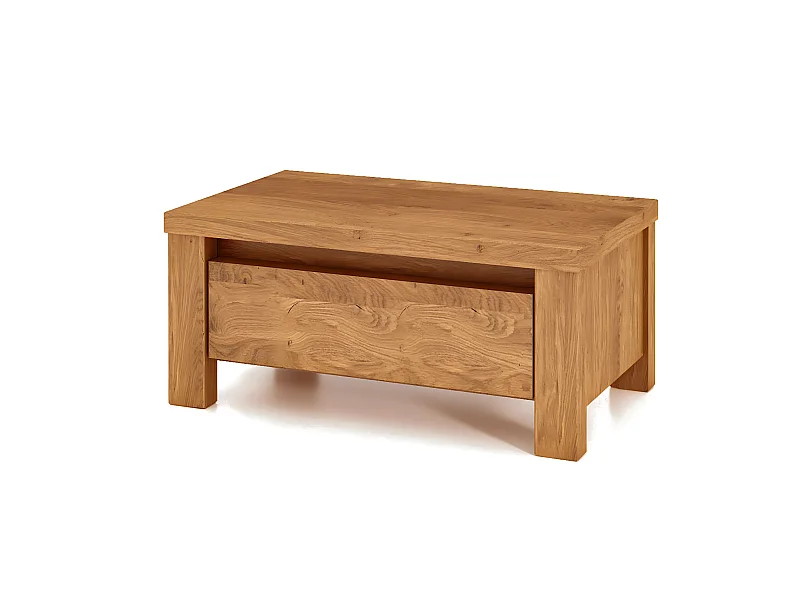 VINCI - Nachttisch  aus Wildeiche, naturgeölt