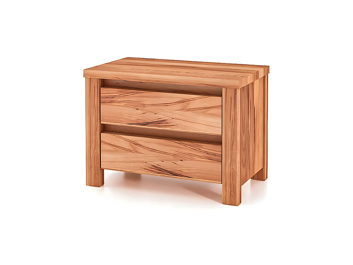 VINCI - Table de nuit en coeur de hêtre, huilé naturel