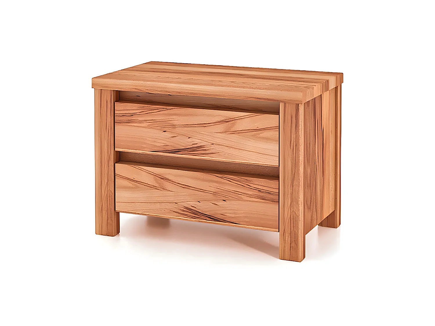 VINCI - Table de nuit en coeur de hêtre, huilé naturel