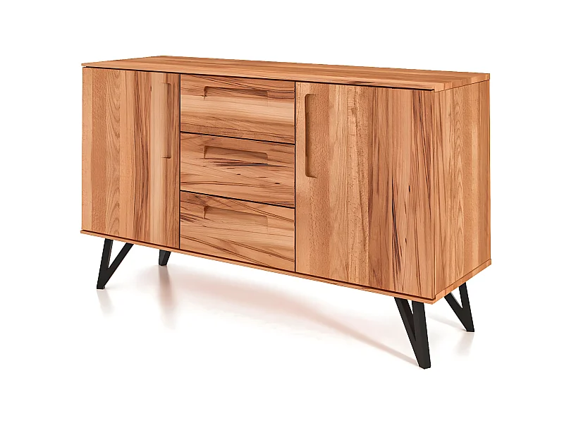 GOLO - Kommode 100% aus massivem Holz aus Kernbuche, naturgeölt