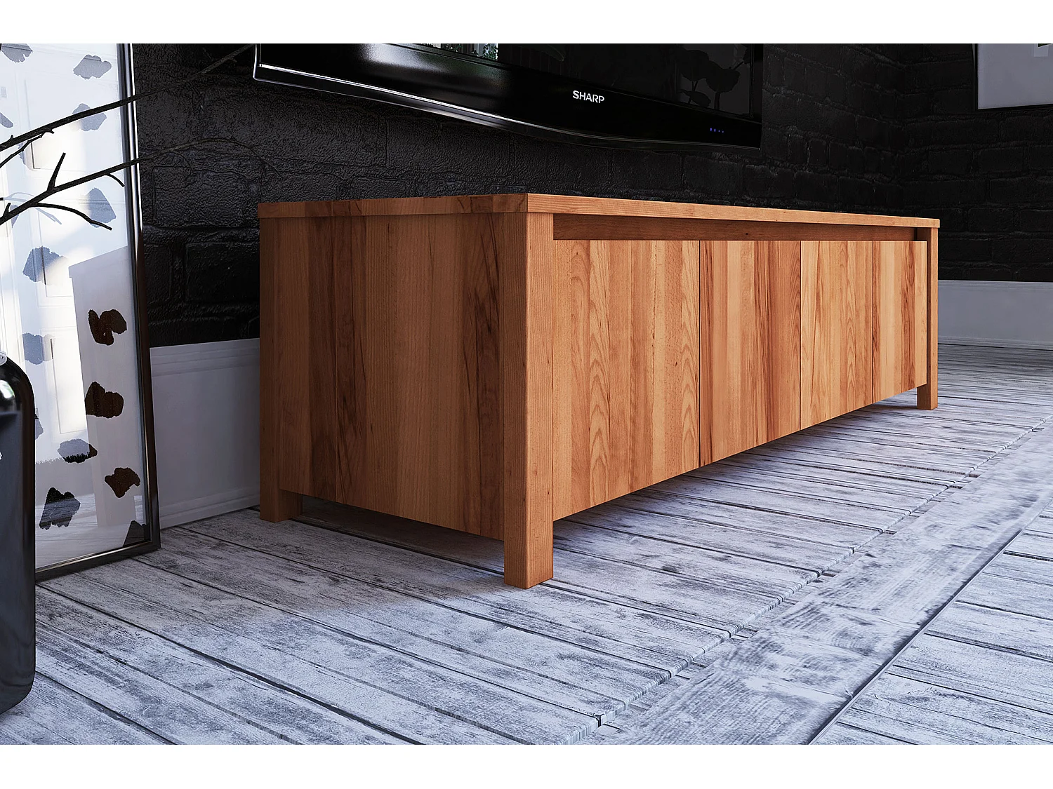 VINCI - Kommode 100% aus massivem Holz aus Kernbuche, naturgeölt