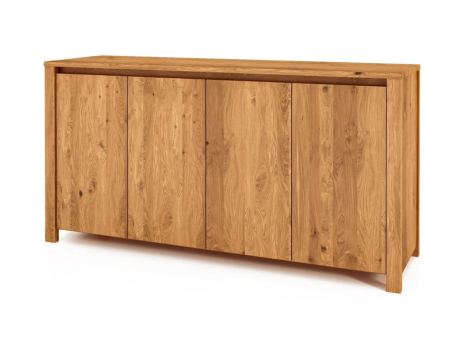 VINCI - Kommode 100% aus massivem Holz aus Wildeiche, naturgeölt