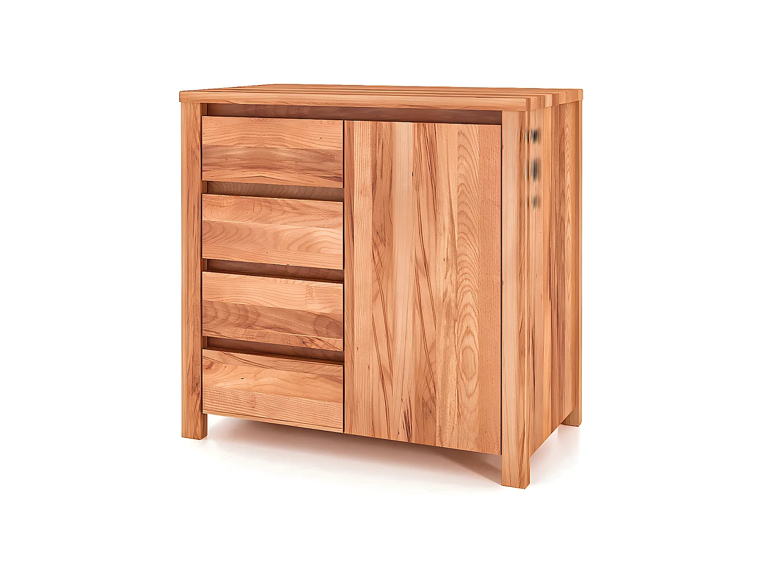 VINCI - Kommode 100% aus massivem Holz aus Kernbuche, naturgeölt