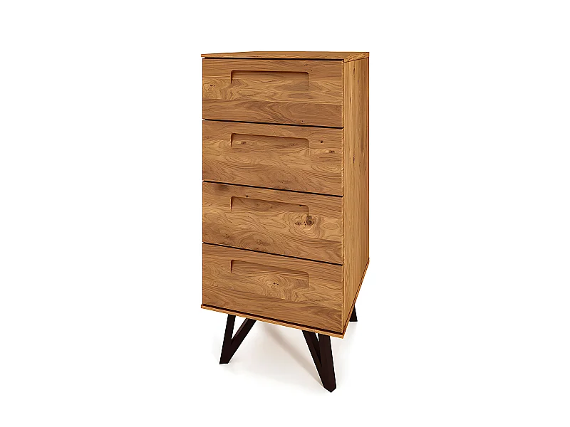 GOLO - Kommode 100% aus massivem Holz aus Wildeiche, naturgeölt