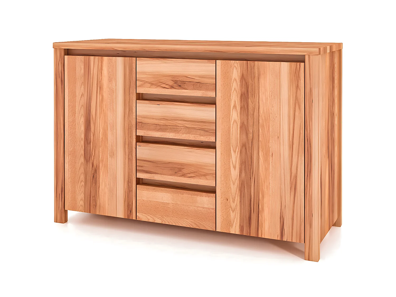 VINCI - Kommode 100% aus massivem Holz aus Kernbuche, naturgeölt