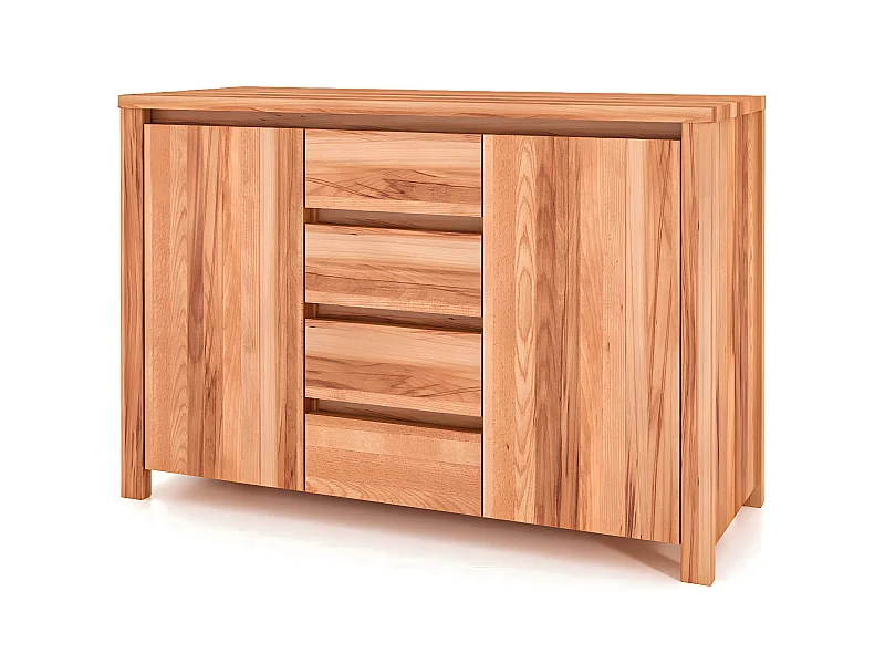 VINCI - Kommode 100% aus massivem Holz aus Kernbuche, naturgeölt