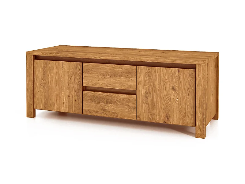 VINCI - Kommode 100% aus massivem Holz aus Wildeiche, naturgeölt