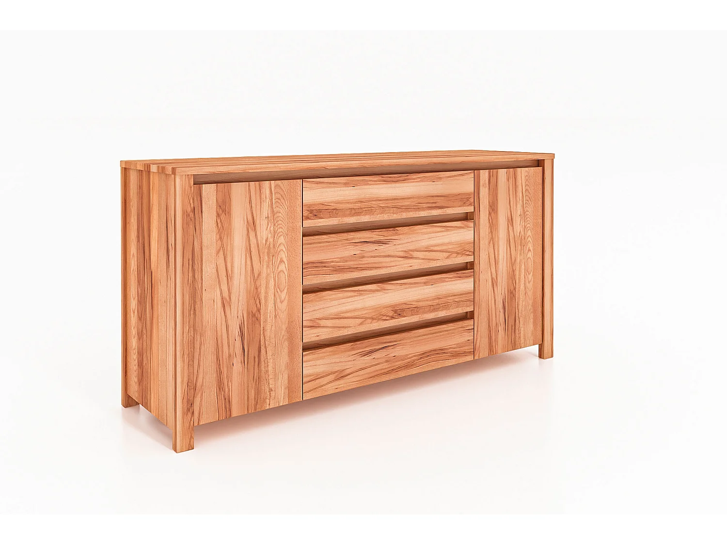 VINCI - Kommode 100% aus massivem Holz aus Kernbuche, naturgeölt