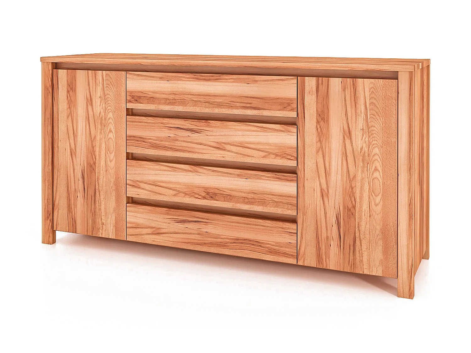 VINCI - Kommode 100% aus massivem Holz aus Kernbuche, naturgeölt