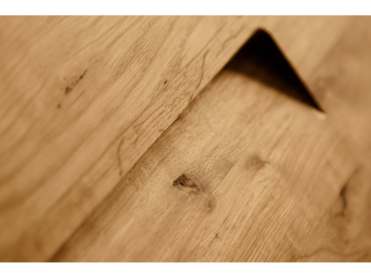 GOLO - Commode 100% en bois massif de chêne sauvage, huilé naturel