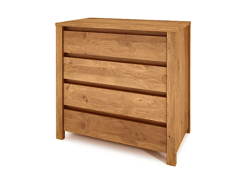 VINCI - Kommode 100% aus massivem Holz aus Wildeiche, naturgeölt