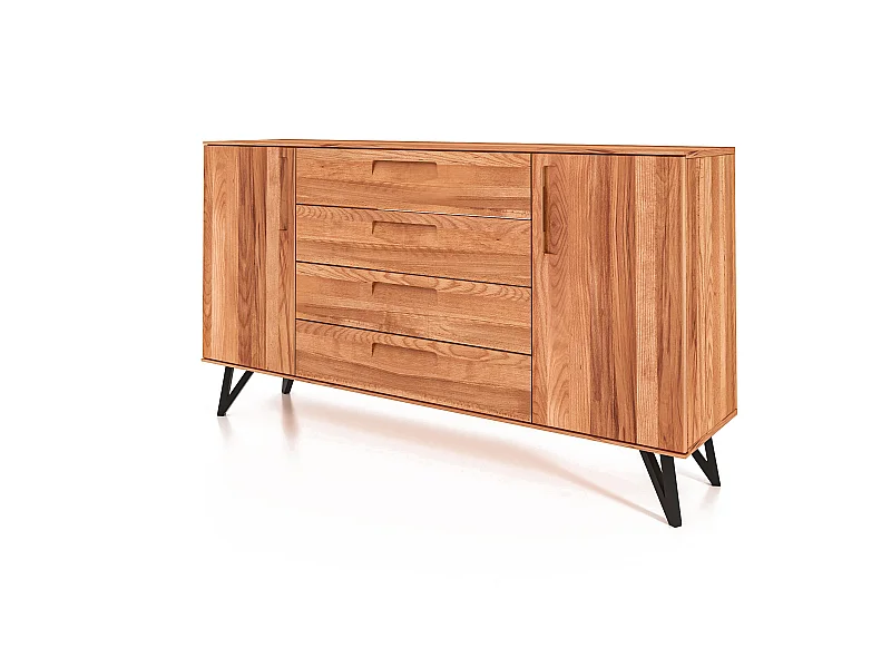 GOLO - Kommode 100% aus massivem Holz aus Kernbuche, naturgeölt