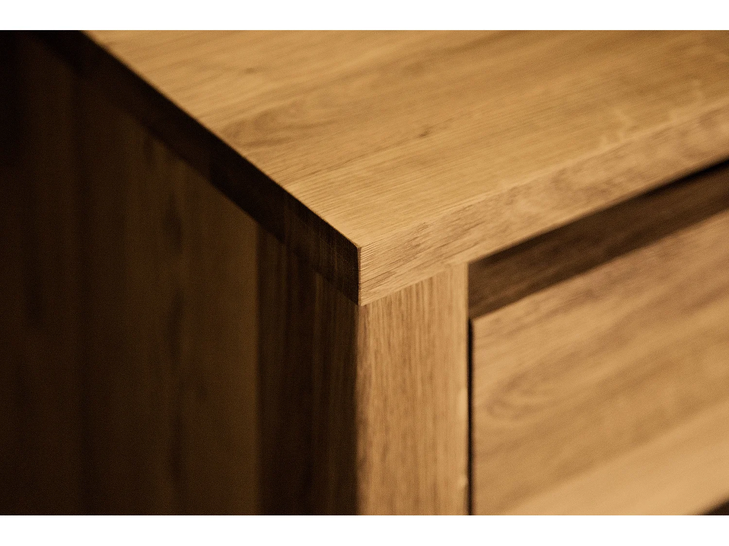 VINCI - Anrichte 100% aus massivem Holz aus Wildeiche, naturgeölt