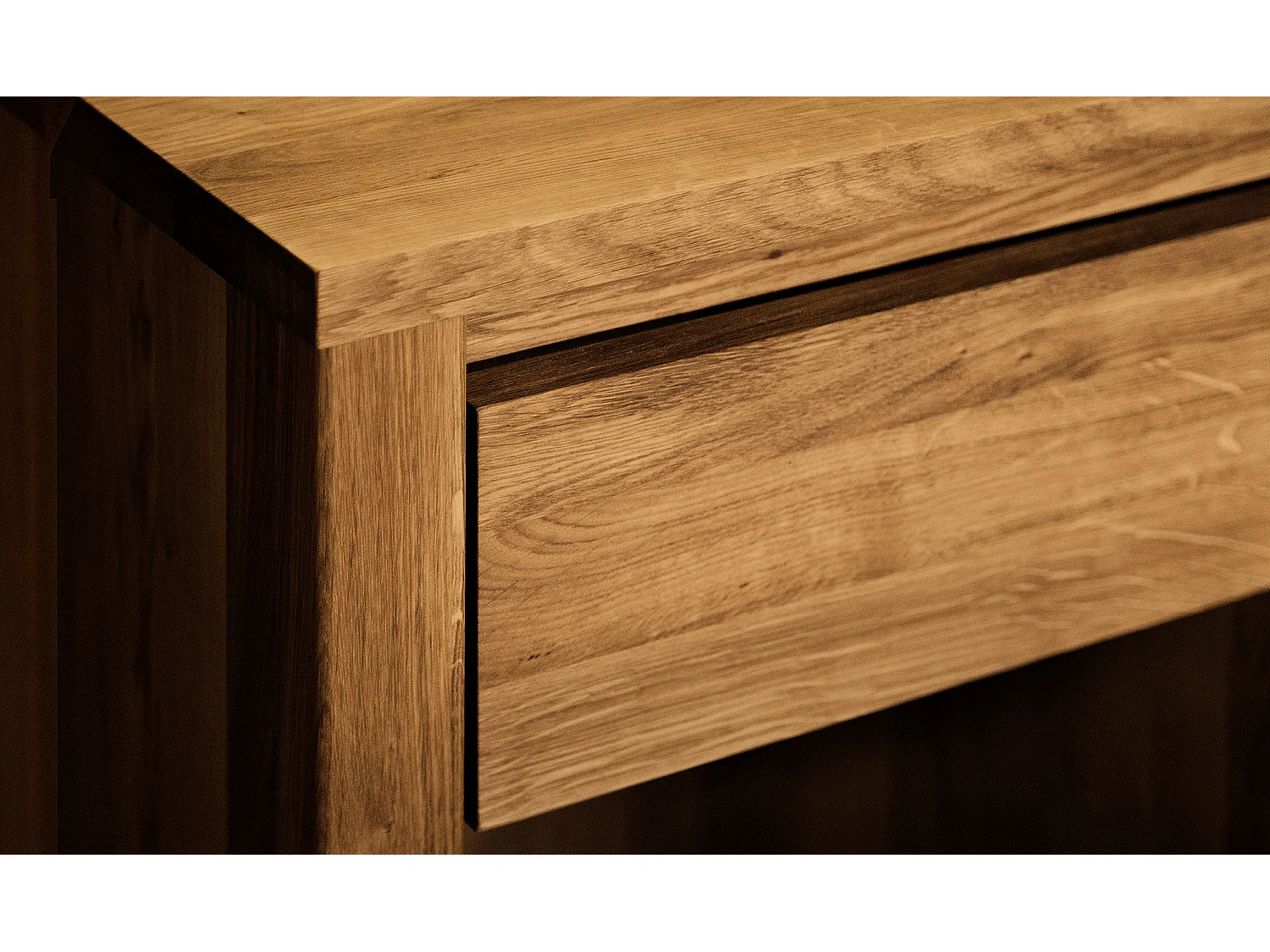 VINCI - Anrichte 100% aus massivem Holz aus Wildeiche, naturgeölt