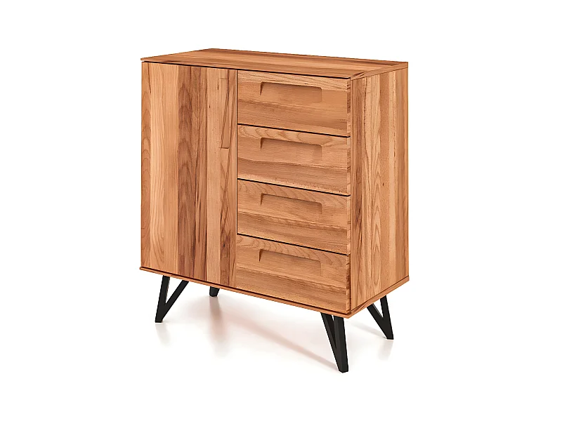 GOLO - Kommode 100% aus massivem Holz aus Kernbuche, naturgeölt