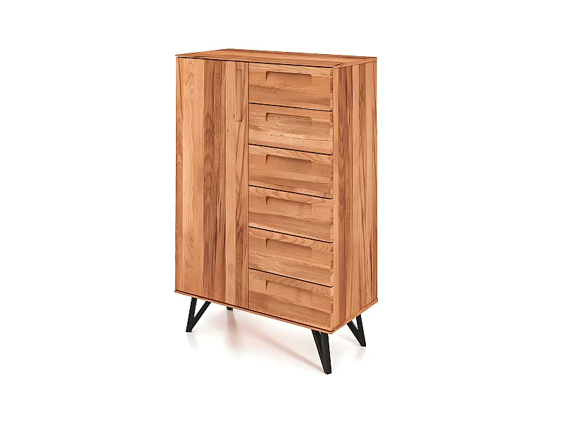 GOLO - Kommode 100% aus massivem Holz aus Kernbuche, naturgeölt