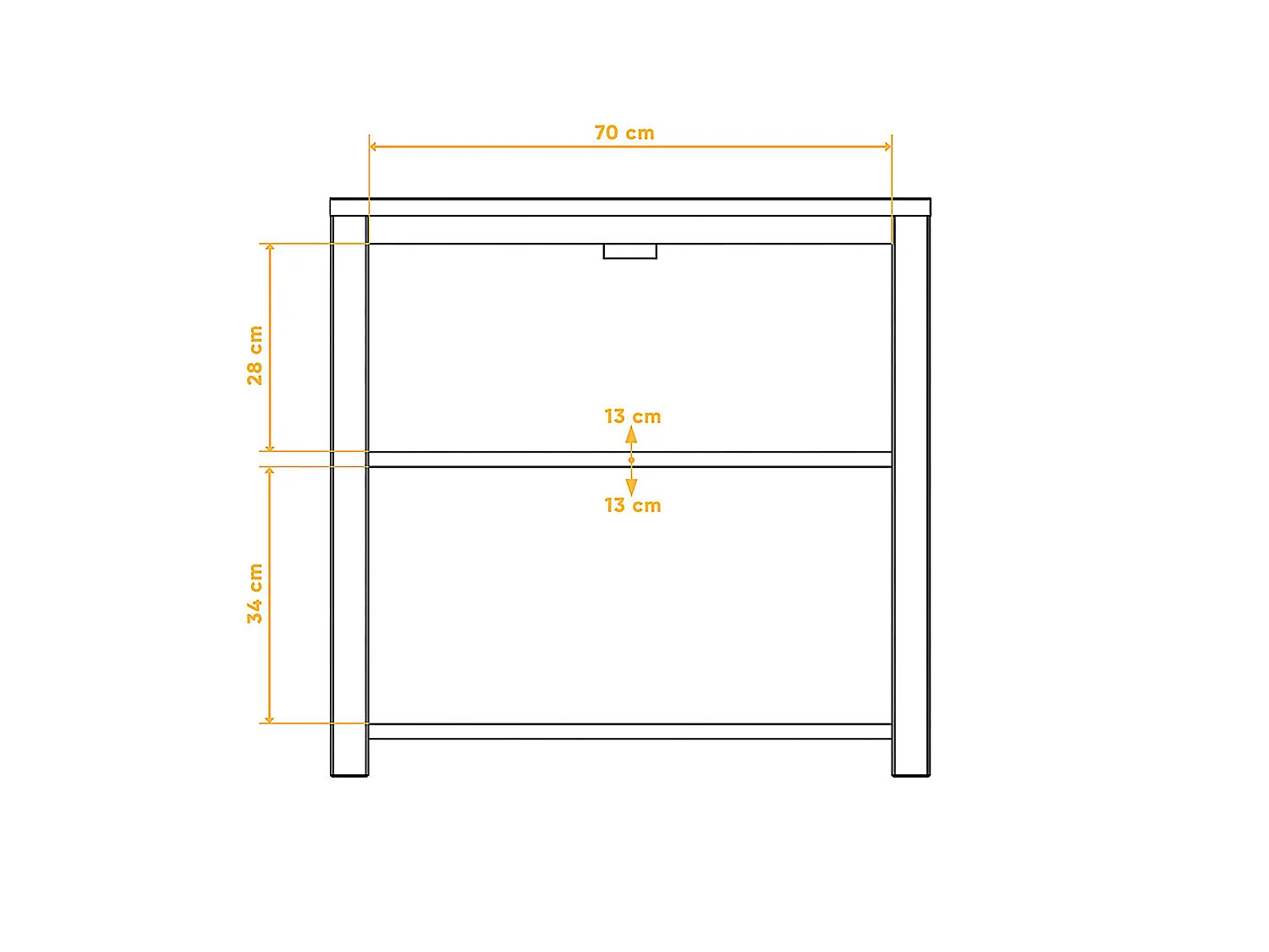 VINCI - Kommode 100% aus massivem Holz aus Kernbuche, naturgeölt
