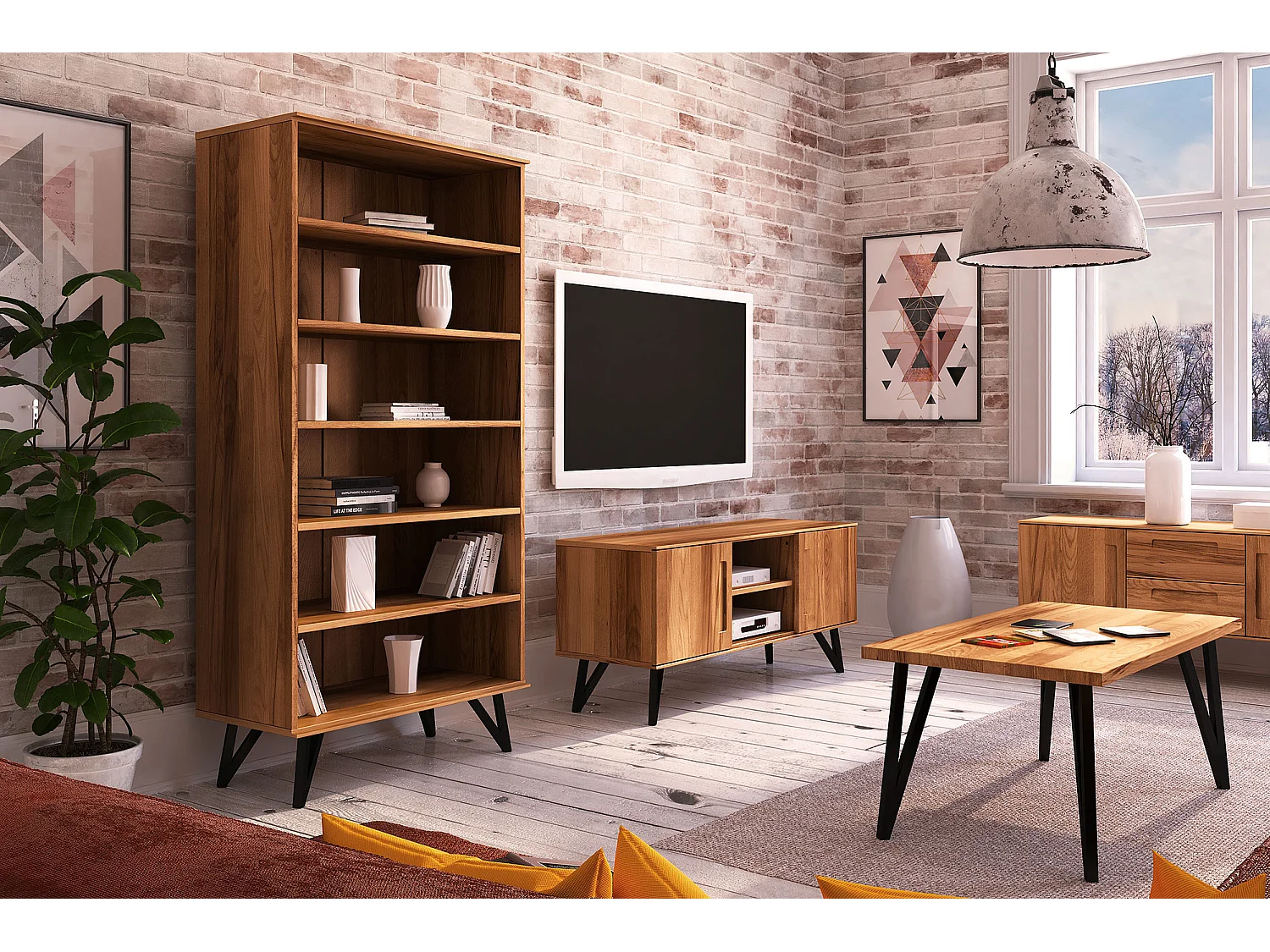 GOLO - TV-Schrank aus Kernbuche, naturgeölt