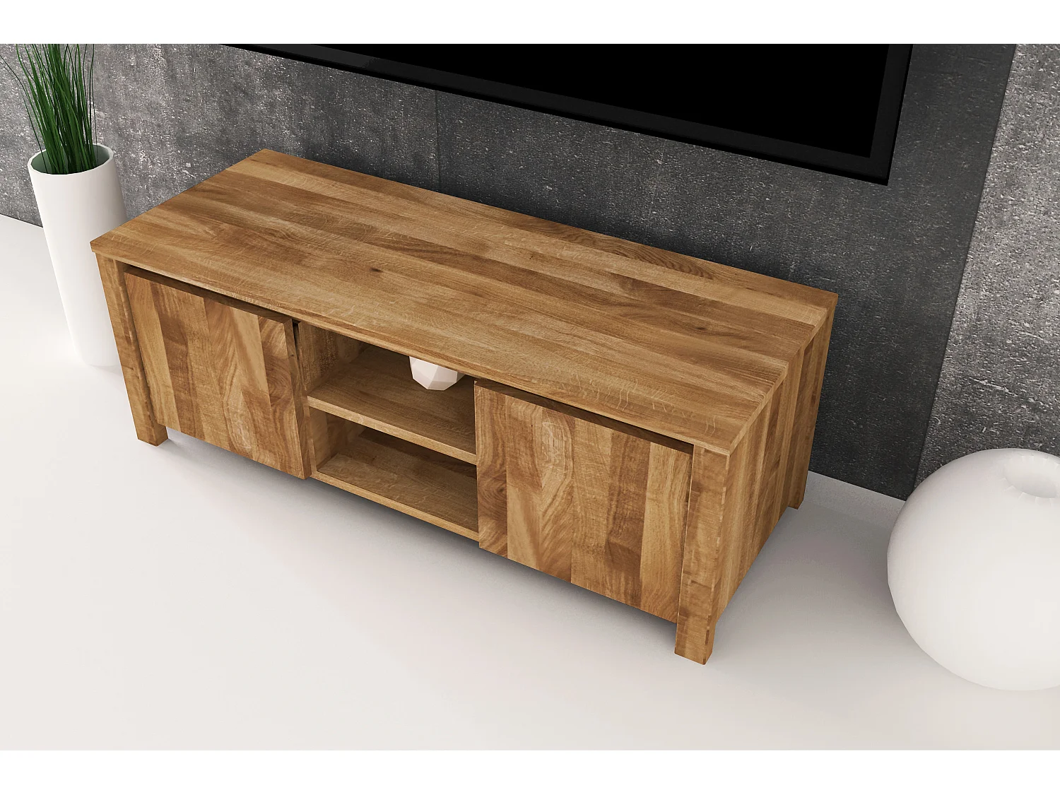 VINCI - TV-möbel aus Wildeiche, naturgeölt