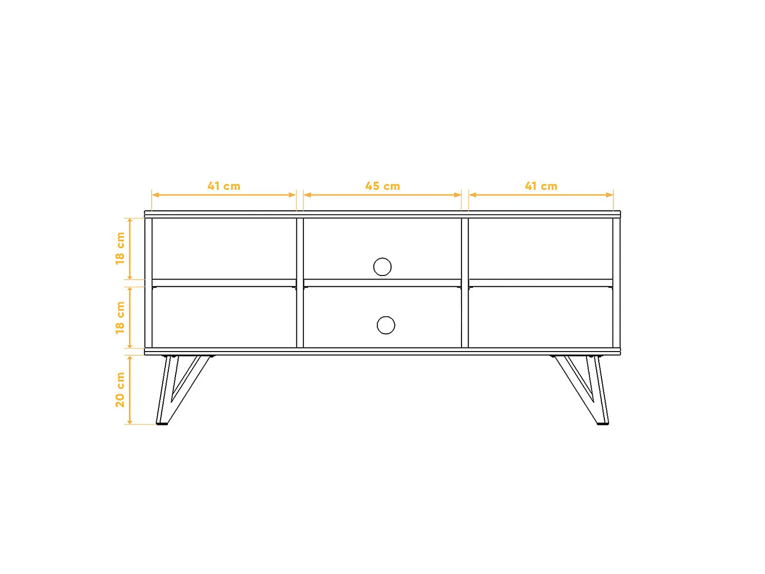 GOLO - TV-Schrank aus Wildeiche, naturgeölt