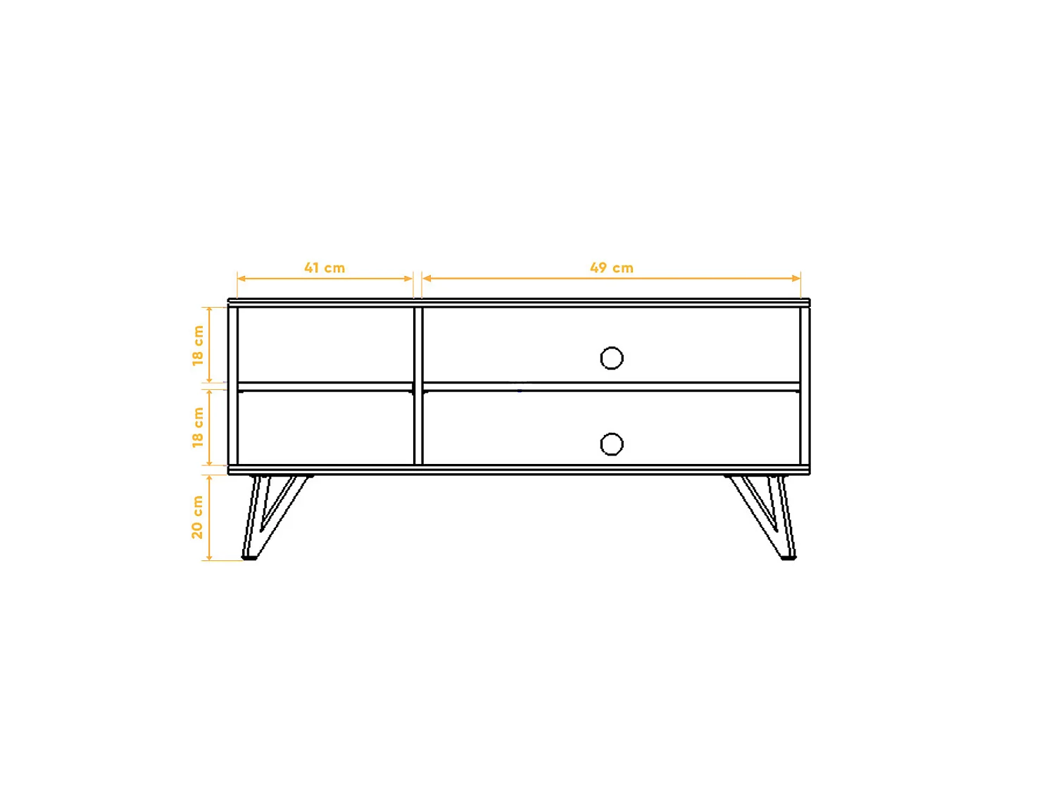 GOLO - TV-Schrank aus Kernbuche, naturgeölt
