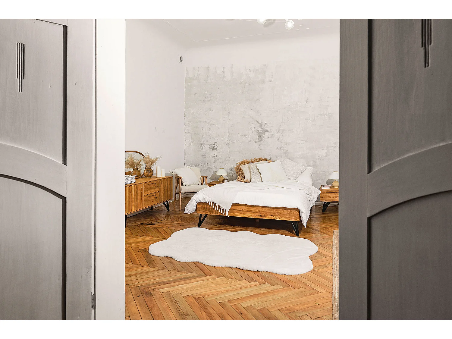 GOLO - Bettgestell 160 x 200 aus Kernbuche naturgeölt