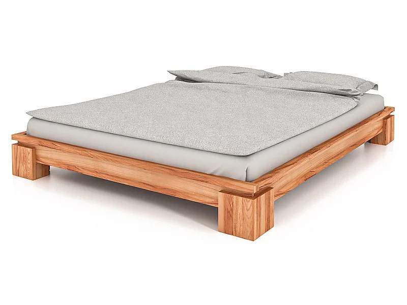 VINCI - Bettgestell ohne kopfteil 140 x 200 aus Kernbuche naturgeölt