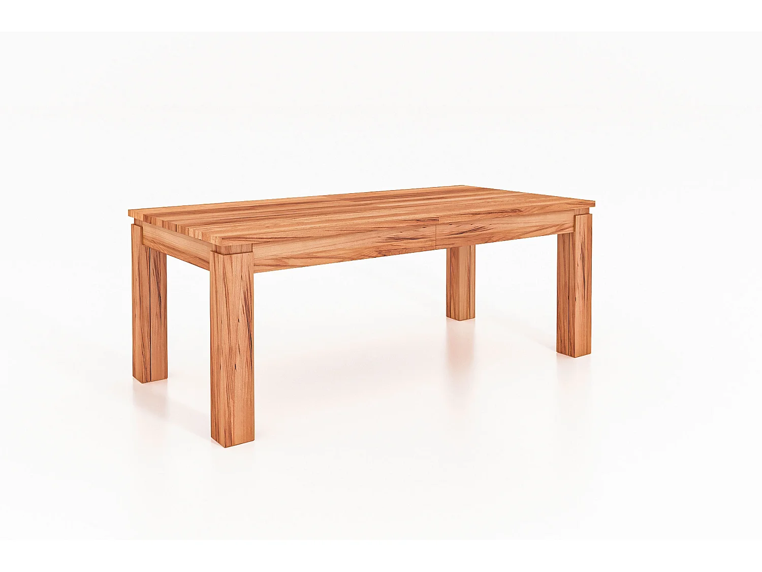 VINCI -Esstisch gefaltet 100 x 240 aus Kernbuche, naturgeölt