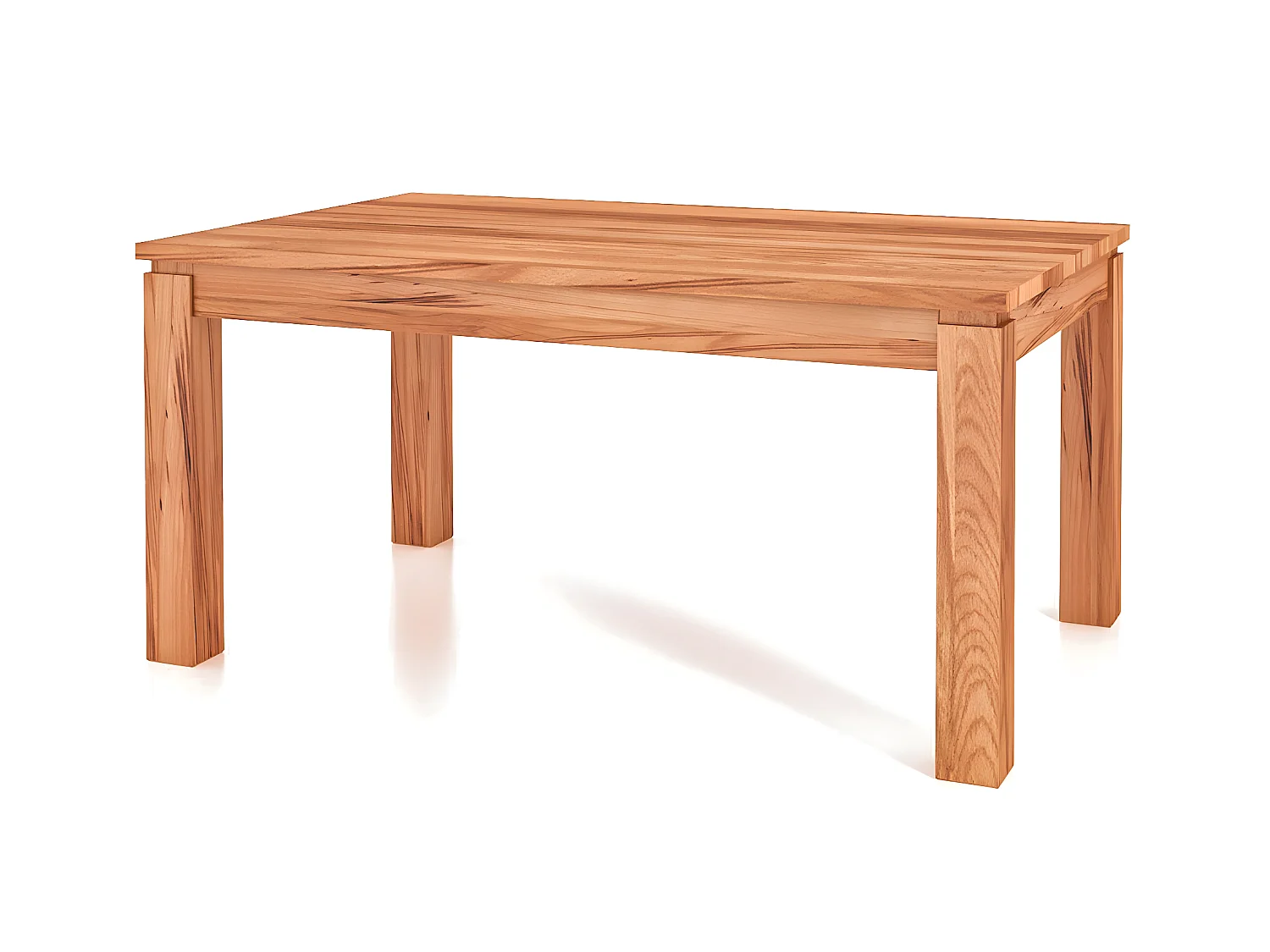 VINCI - Table de salle à manger 100 x 200 en cœur de hêtre huilé naturel