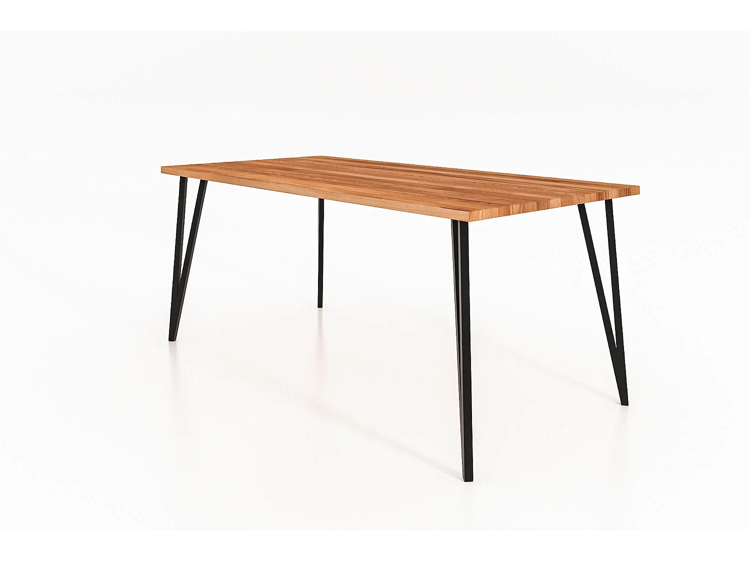 GOLO - Table de salle à manger 80 x 110 en cœur de hêtre huilé naturel