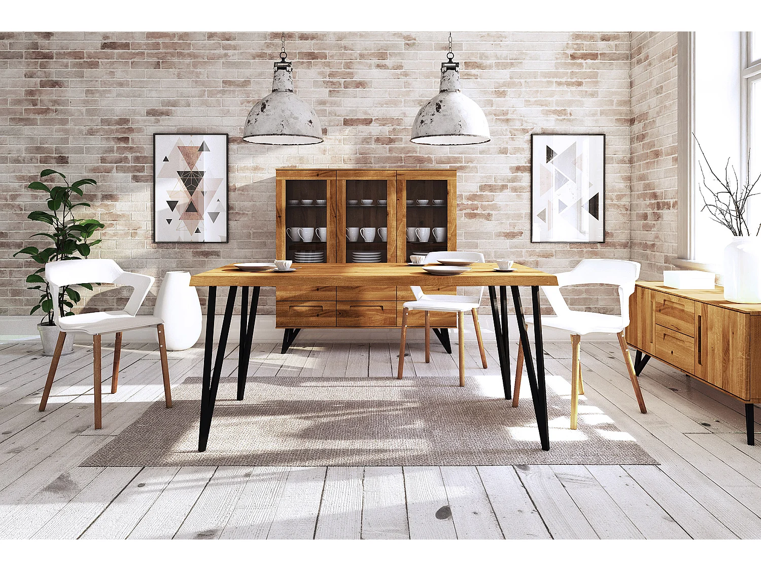 GOLO - Tisch life-edge  aus Wildeiche, naturgeölt