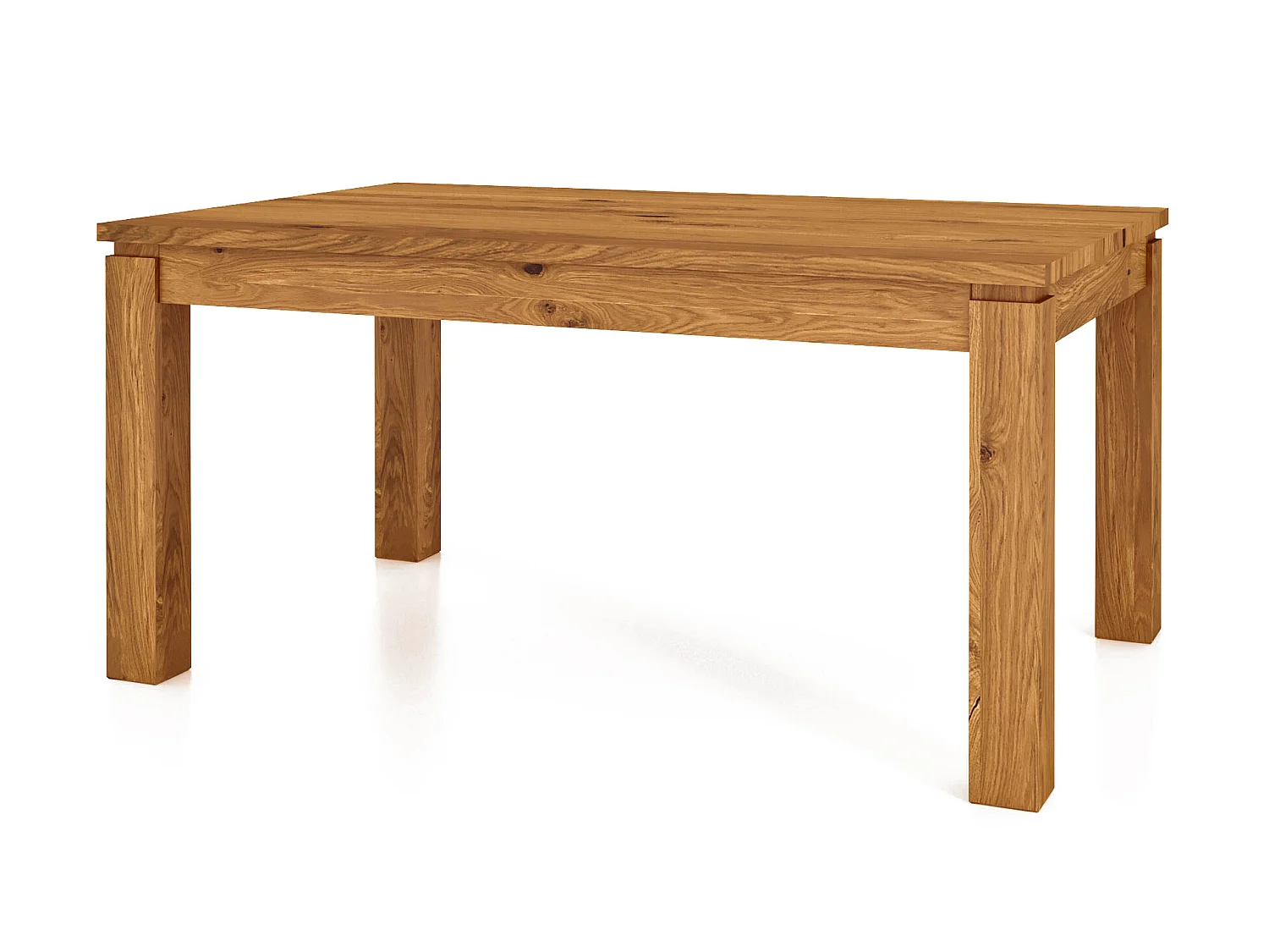 VINCI - Table de salle à manger 90 x 90 en chêne sauvage, huilé naturel