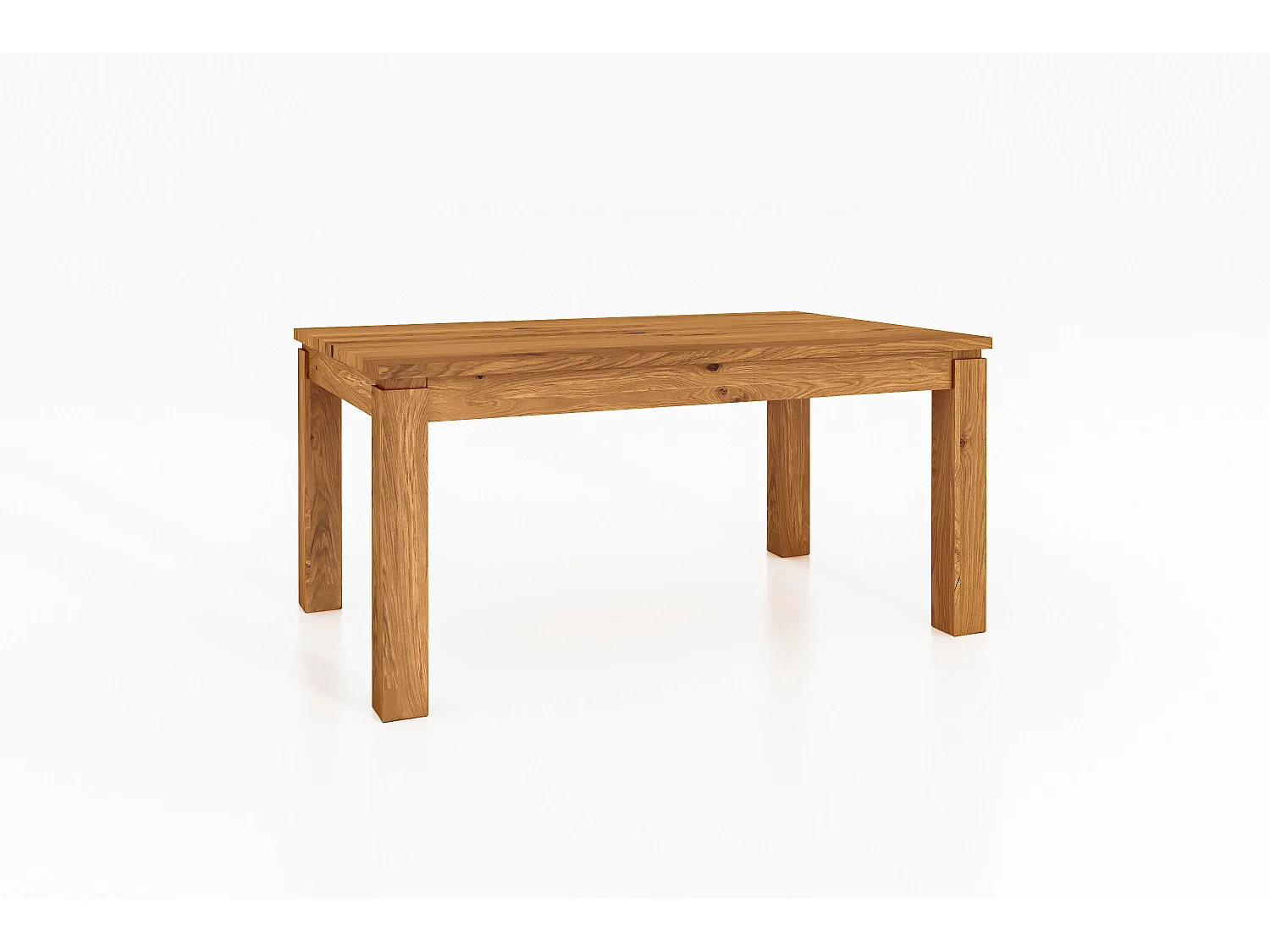 VINCI - Table de salle à manger 90 x 90 en chêne sauvage, huilé naturel