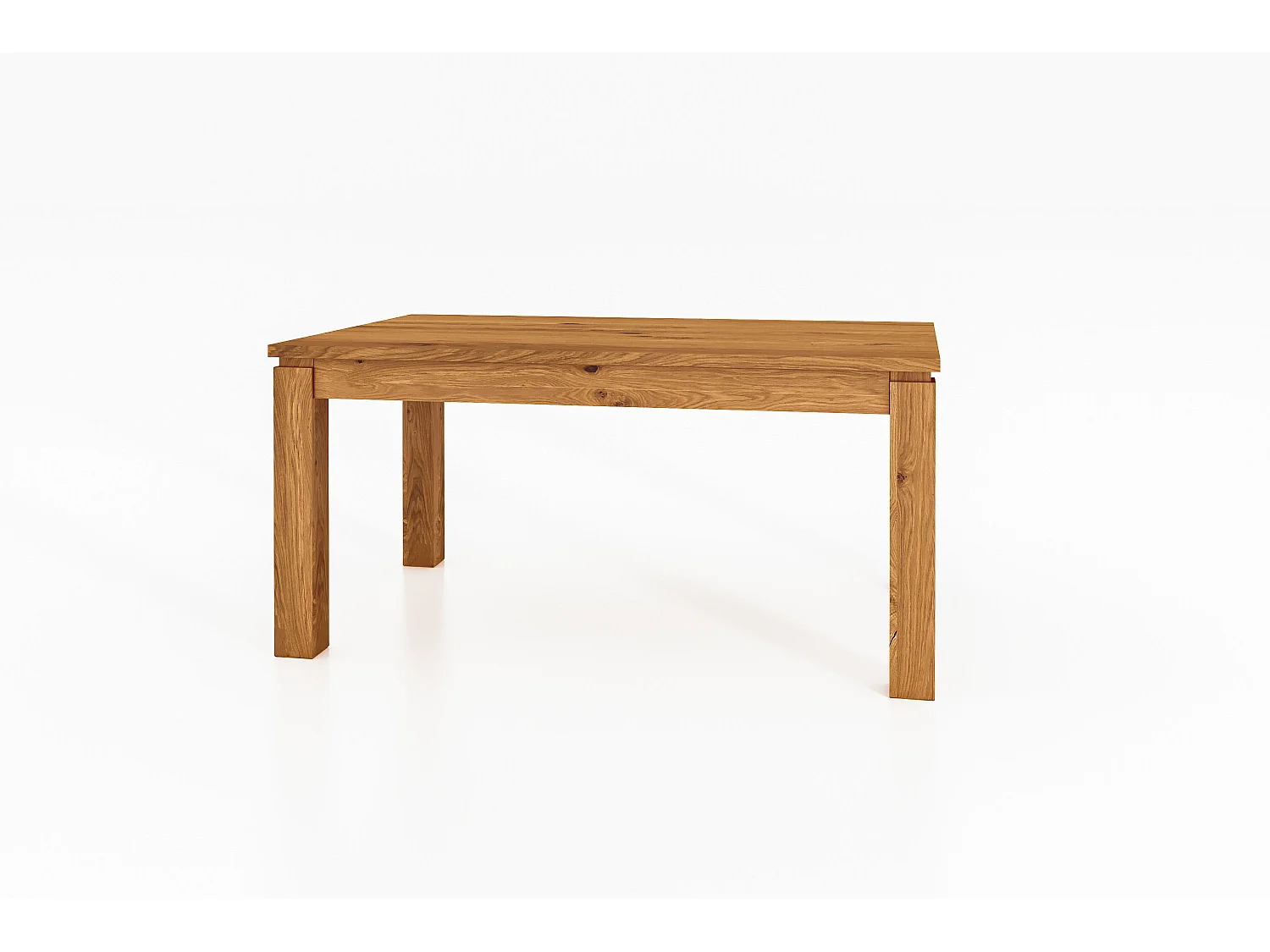 VINCI - Table de salle à manger 90 x 90 en chêne sauvage, huilé naturel