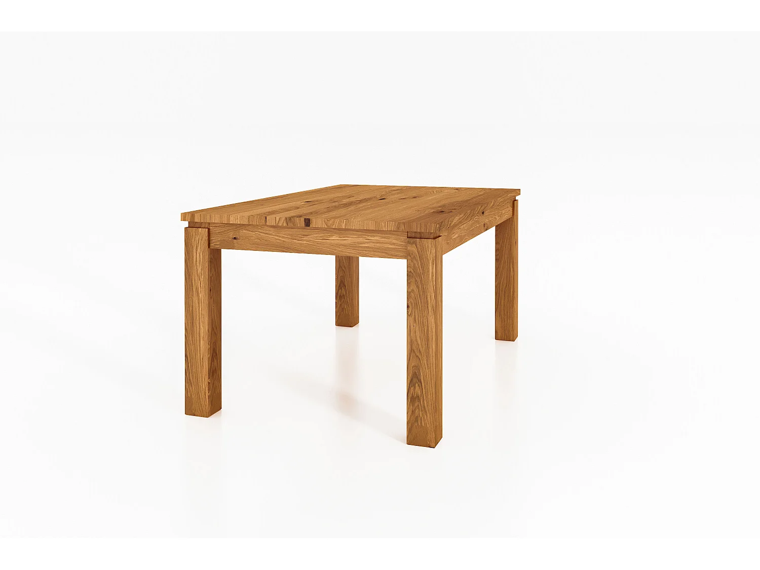 VINCI - Table de salle à manger 90 x 90 en chêne sauvage, huilé naturel