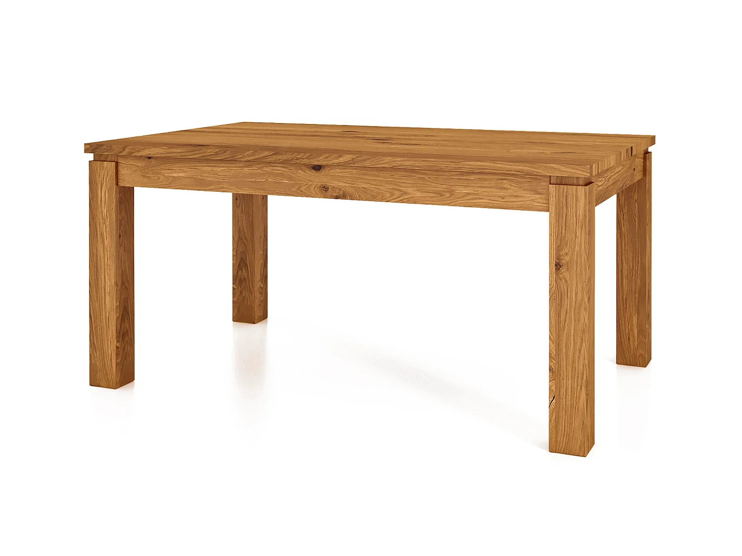 VINCI - Esstisch 90 x 160 aus Wildeiche, naturgeölt